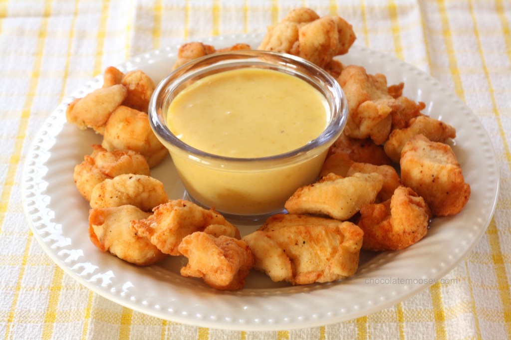 Chick-Fil-A Nuggets with Honey Mustard Dipping Sauce Copycat