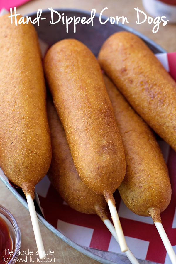 Disney Hand-Dipped Corn Dogs Copycat