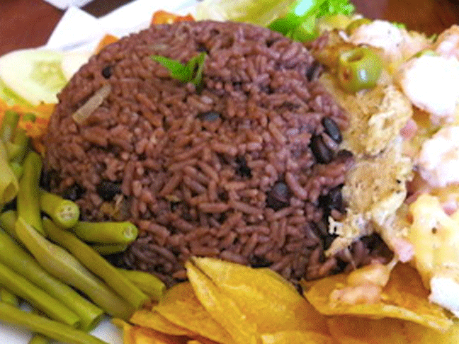 Moros y Cristianos (Rice and Beans)