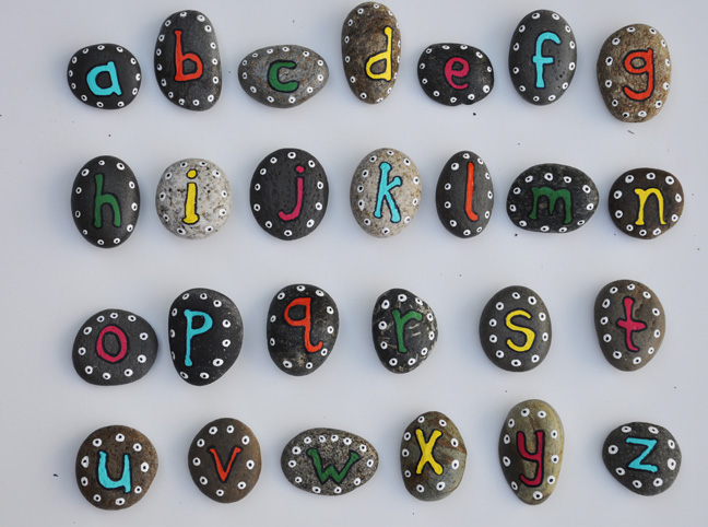 DIY Rock Your Alphabet Game
