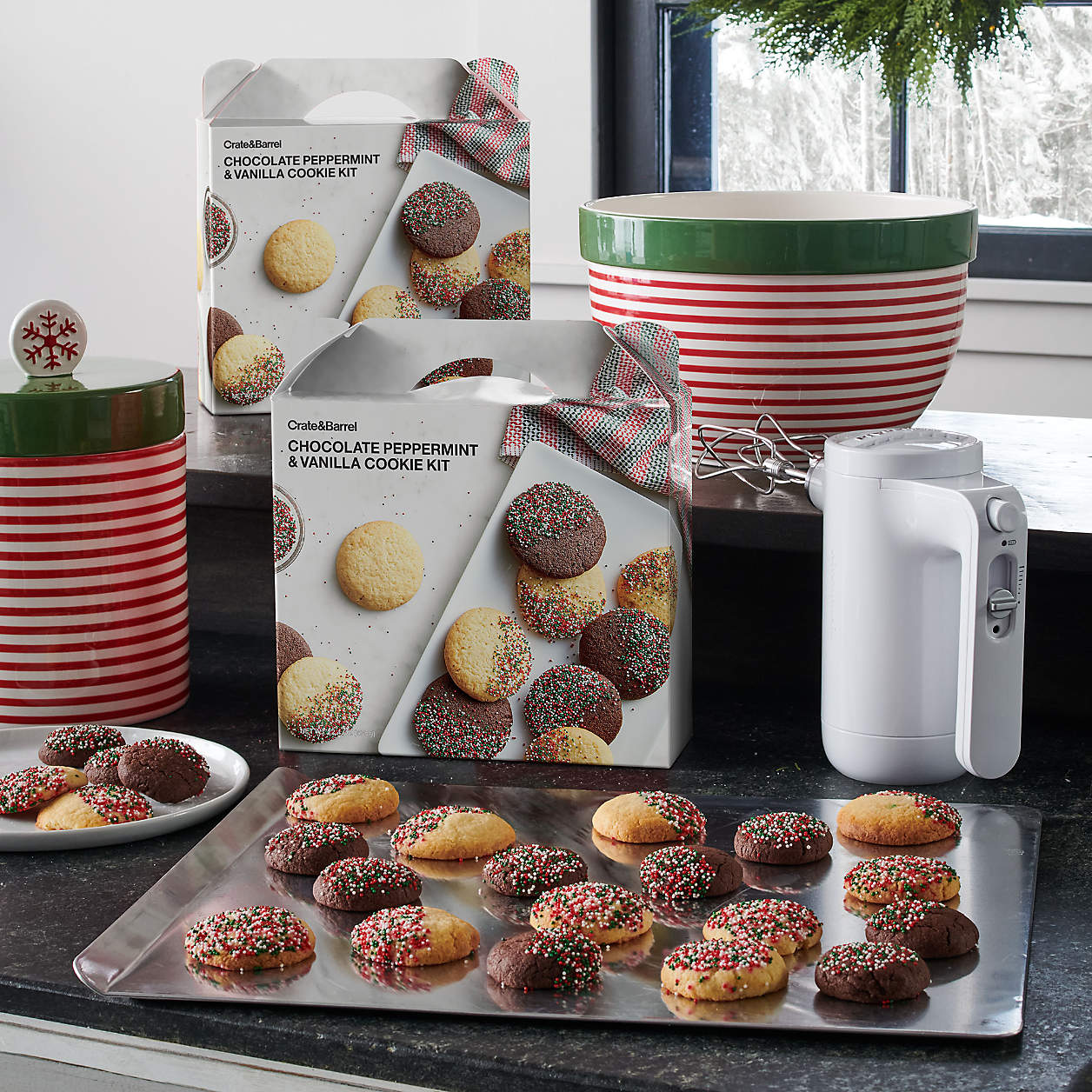 Chocolate Peppermint and Vanilla Cookie Exchange Kit - $16.95