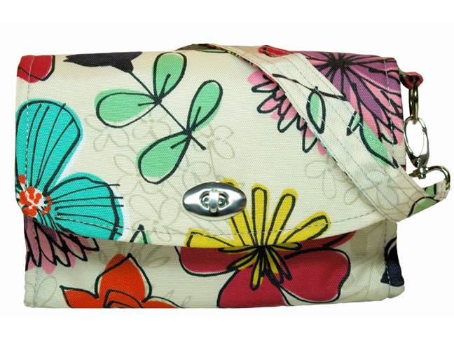 LillyBit Watercolor Floral Clutch 