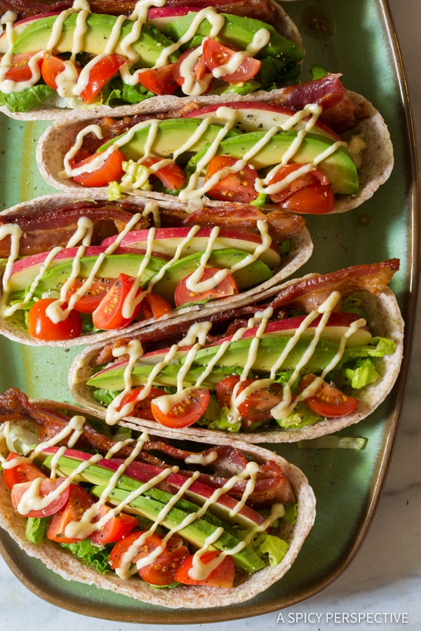 Whole Wheat BLT Tacos