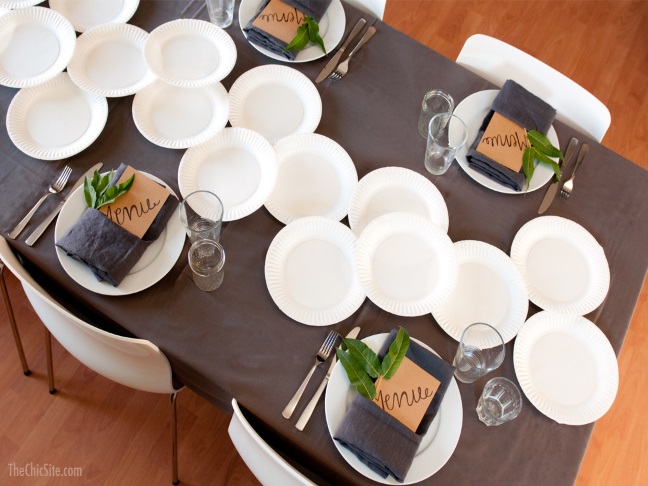 Paper Plate Table Runner