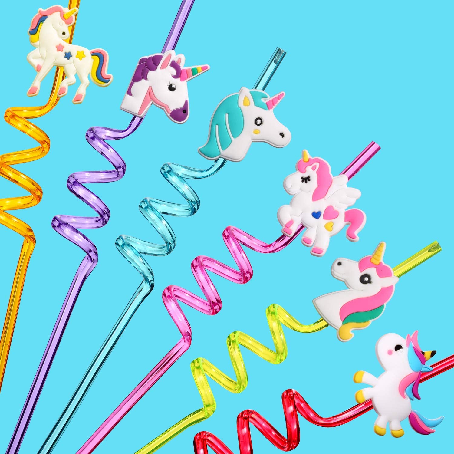 Reusable Unicorn Straws