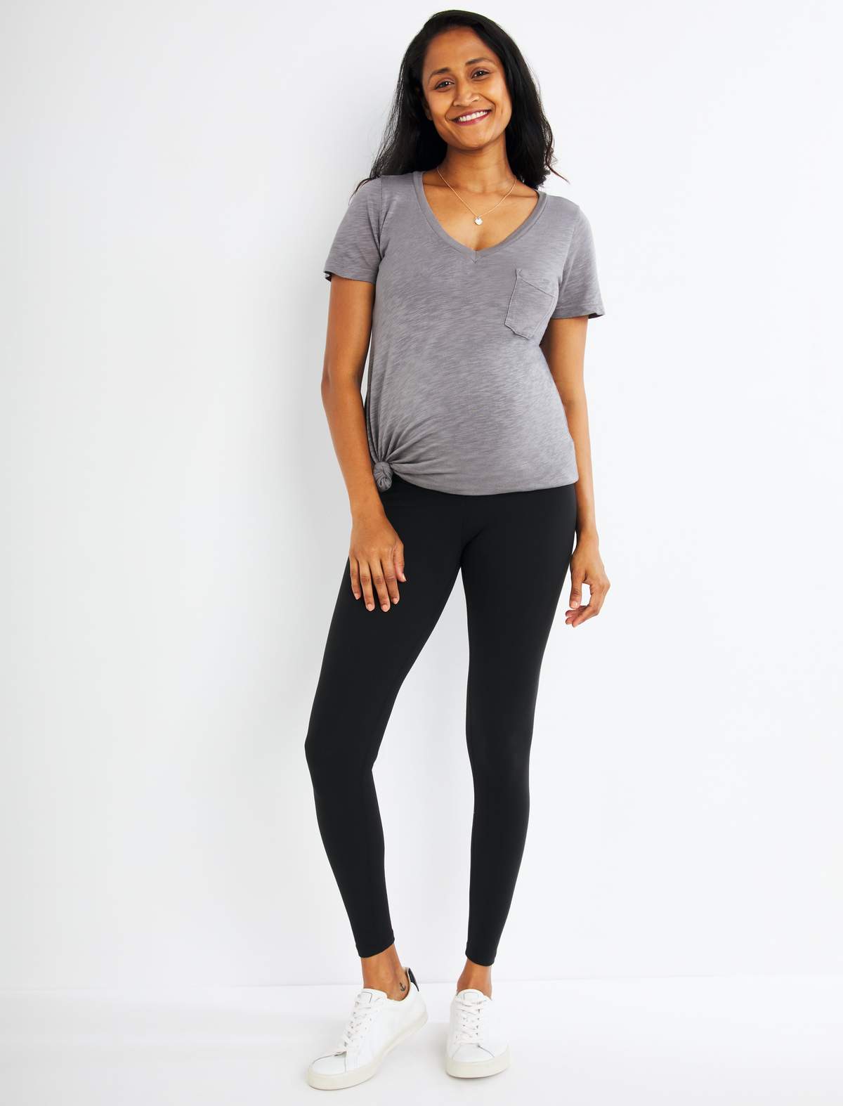 A Pea in the Pod Luxe Essentials Secret Fit Belly Ultra Soft Maternity Leggings