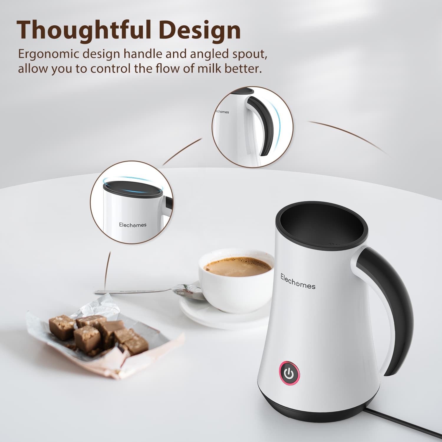 Elechomes 3-in-1 Milk Frother