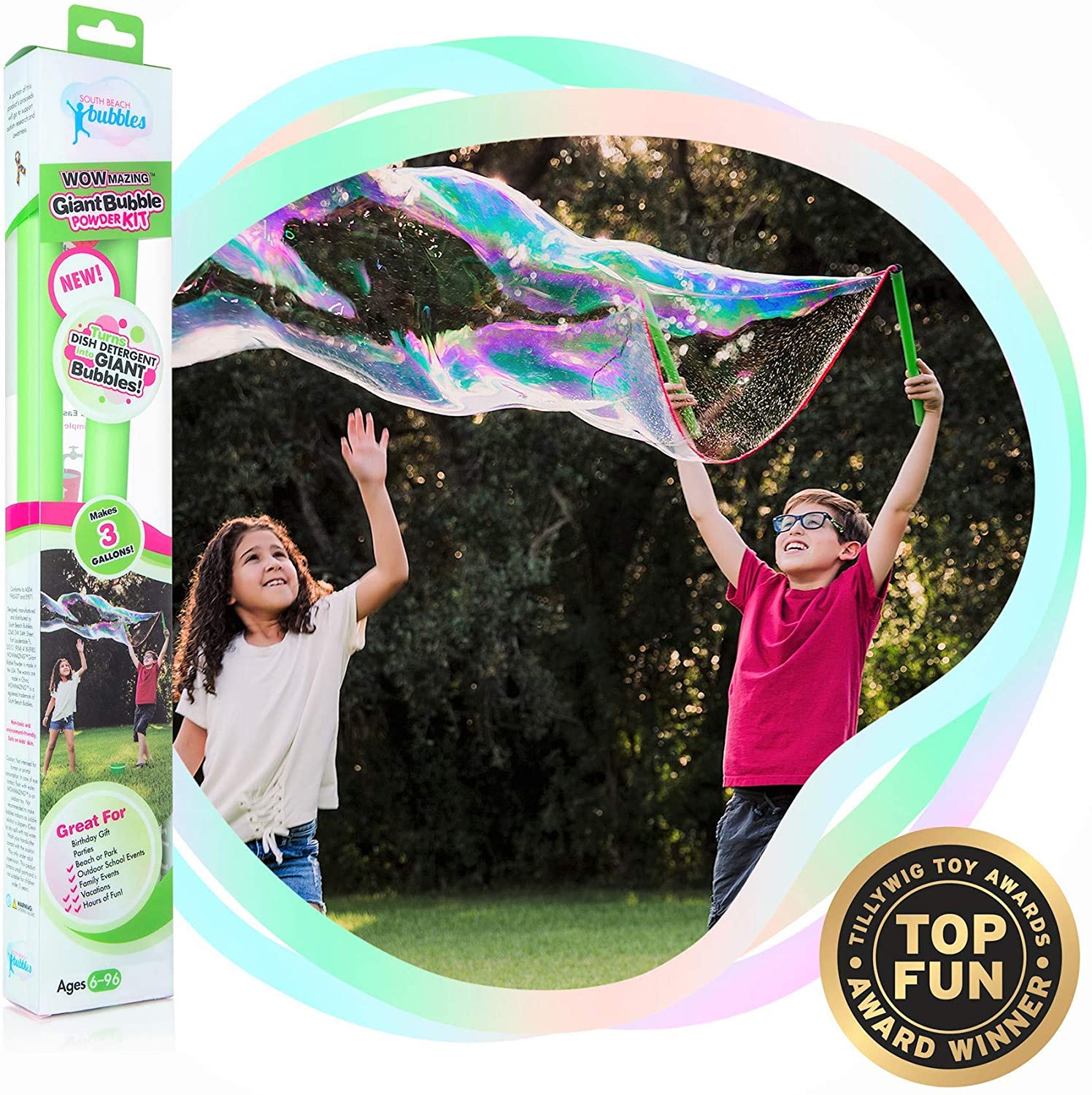 WOWMAZING Giant Bubble Powder Kit