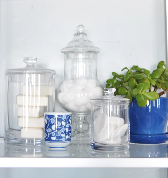 Bathroom Storage Apothecary Jars