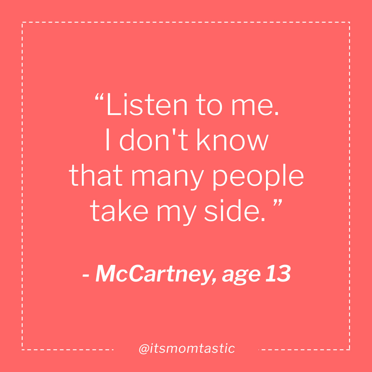 McCartney, age 13