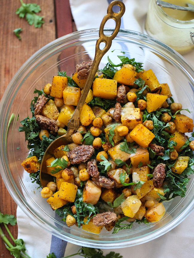 Kale, Butternut and Chickpea Salad
