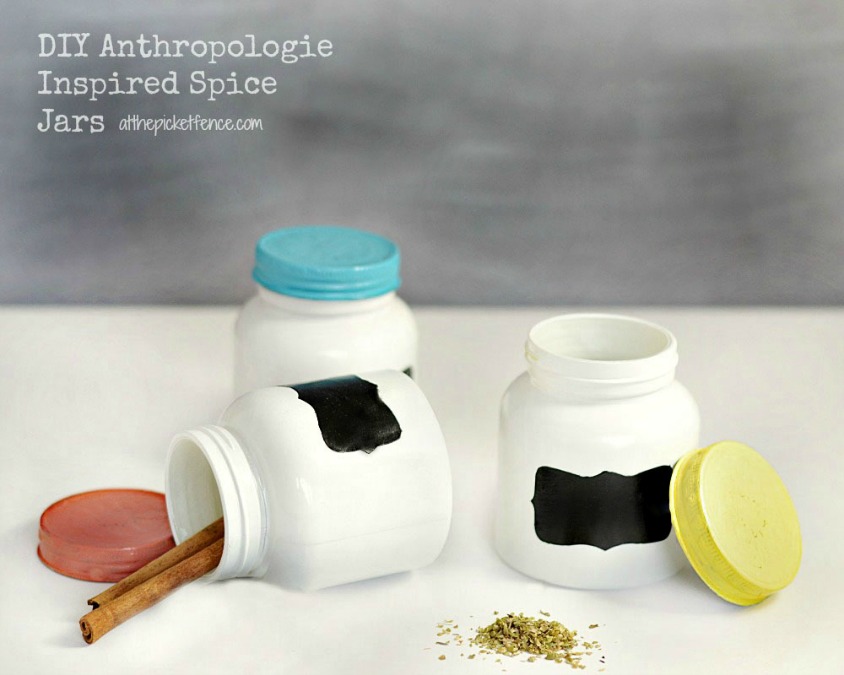 Anthropologie Inspired Spice Jars