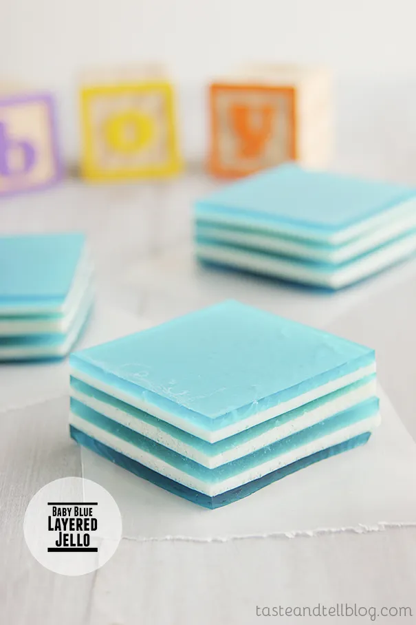 Baby Blue Layered Jello