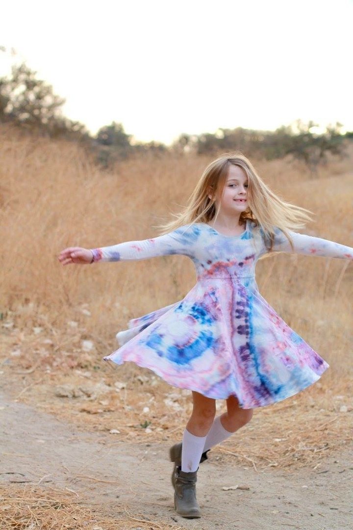 Tie-Dye Twirl Dress - The Painted Crane