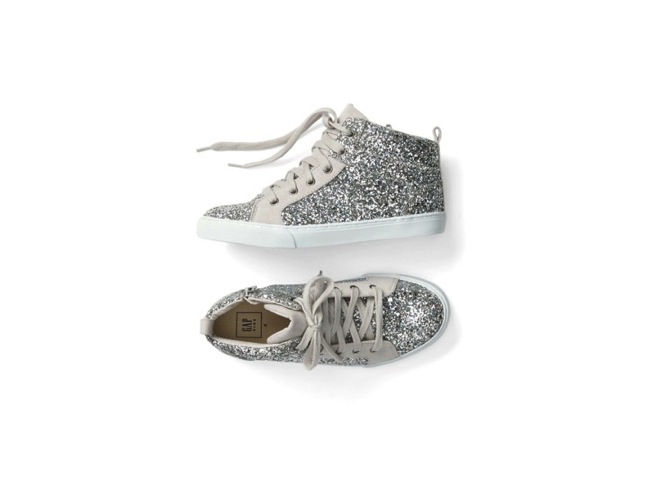 Glitter Hi-Top Sneakers