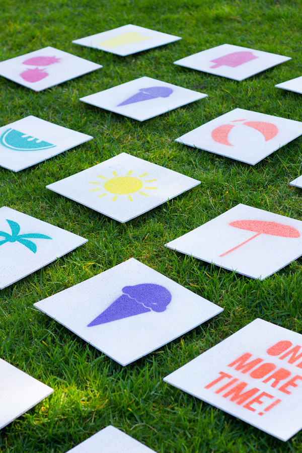 DIY Giant Outdoor Matching Game