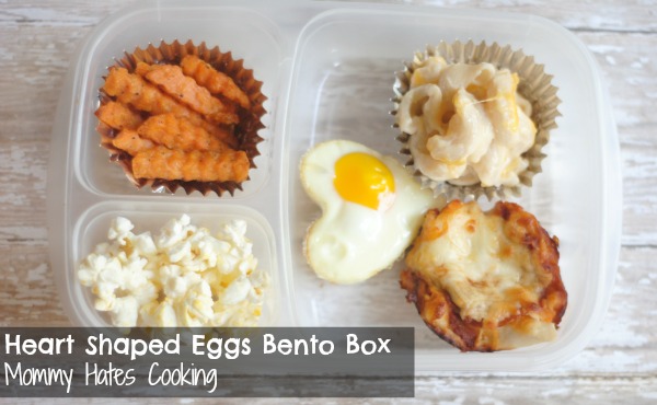 Heart-Shaped Eggs Bento Lunch Box