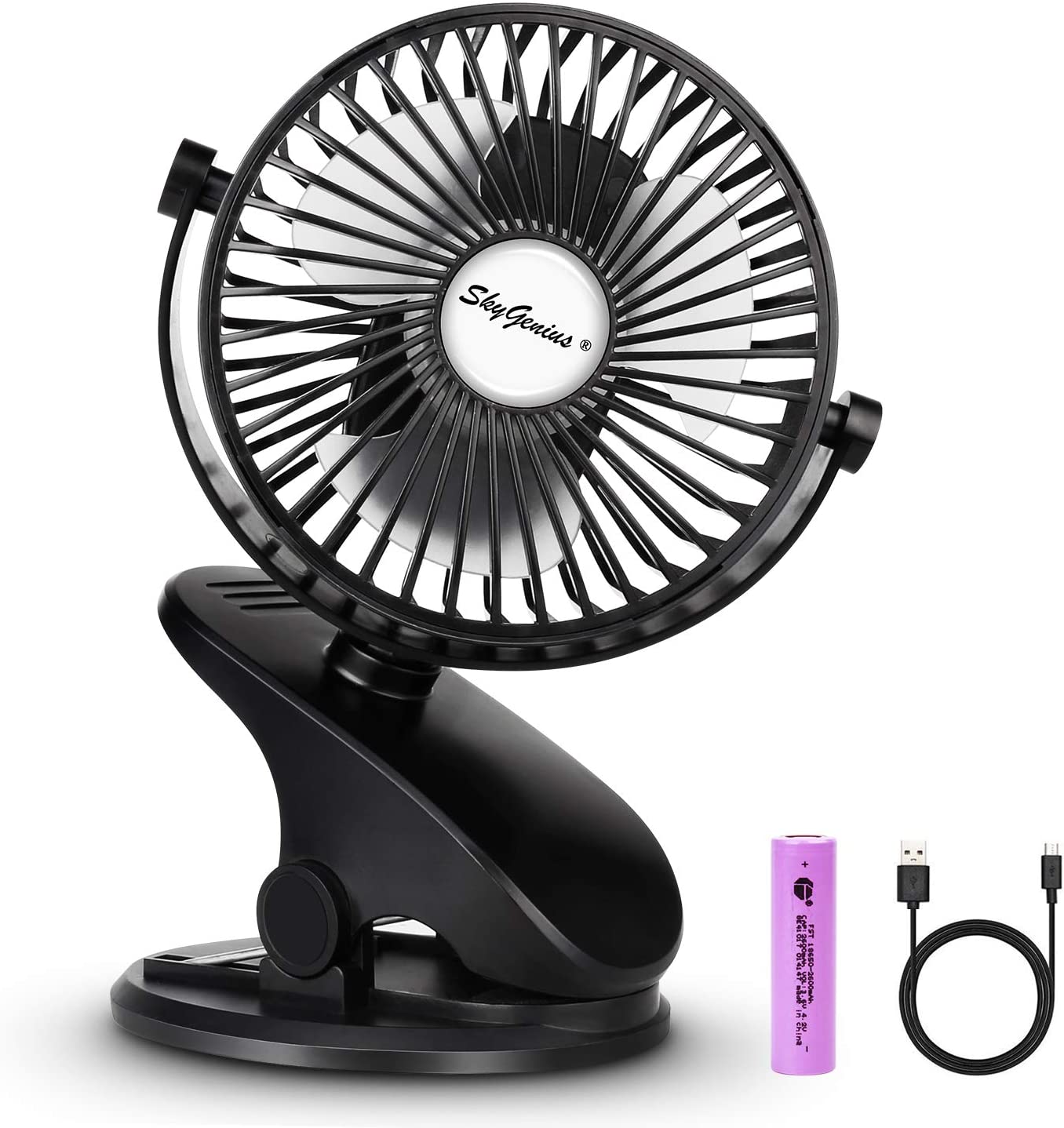 SkyGenius Battery Operated Stroller Fan