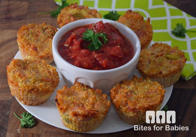Quinoa Pizza Muffins (ideal for baby-led weaning)