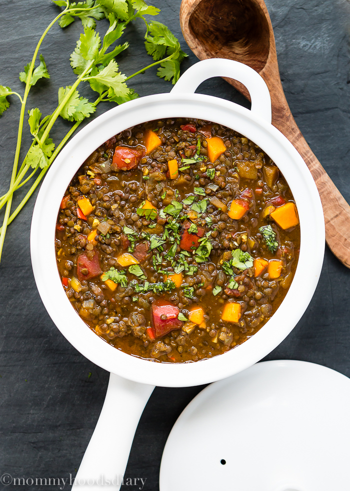 Lentils and Roasted Tomato Stew