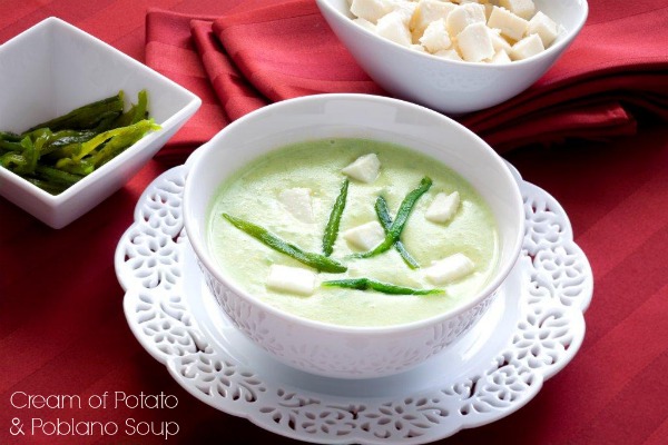 Cream of Potato and Poblano Soup