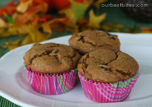 Easy Pumpkin Chocolate Chip Muffins