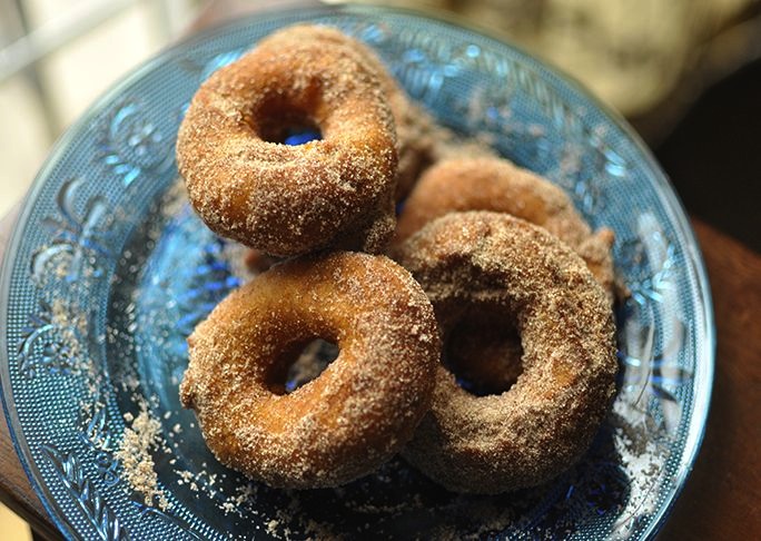 Cinnamon Sugar Pumpkin Spice Doughnuts