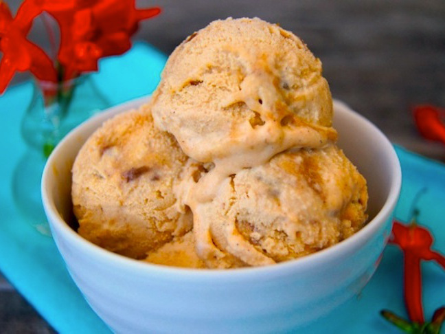 Salted, Spiced Caramel Pumpkin Gelato