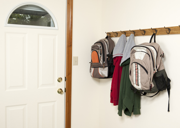 8. Create a Designated Area for School Bags