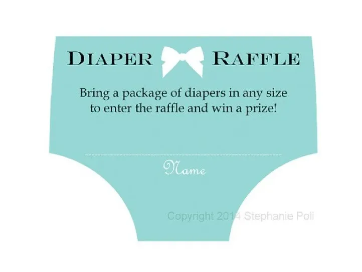 DIaper raffle