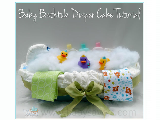Baby Bathtub Diaper Cake
