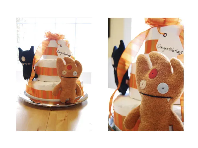 Ugly Doll Diaper Cake