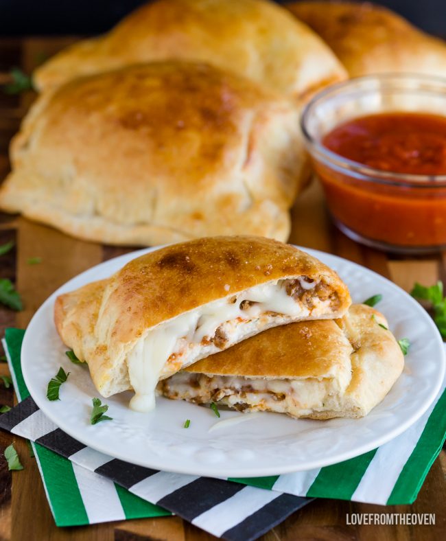 Sausage and Cheese Calzones