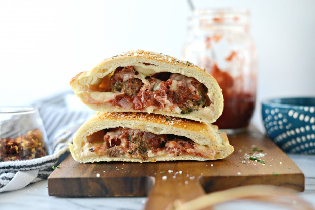 Italian Meatball Calzones