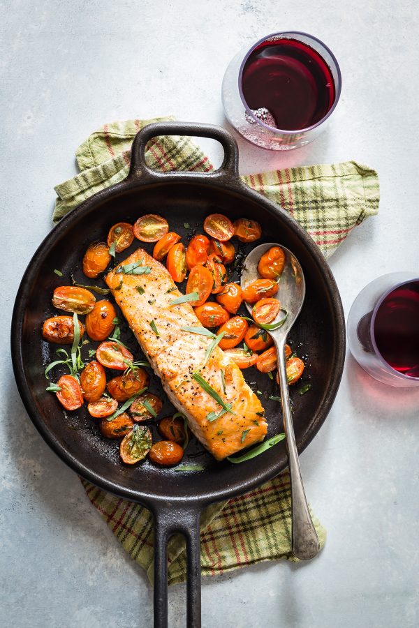 Cast Iron Skillet Seared Salmon