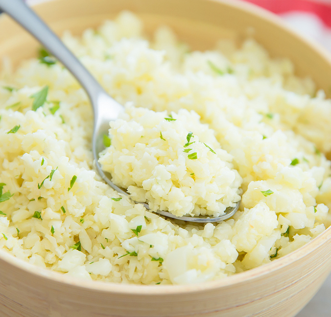 Garlic Parmesan Cauliflower Rice