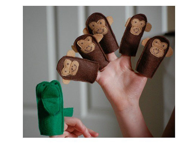 Five Little Monkeys Finger Puppets