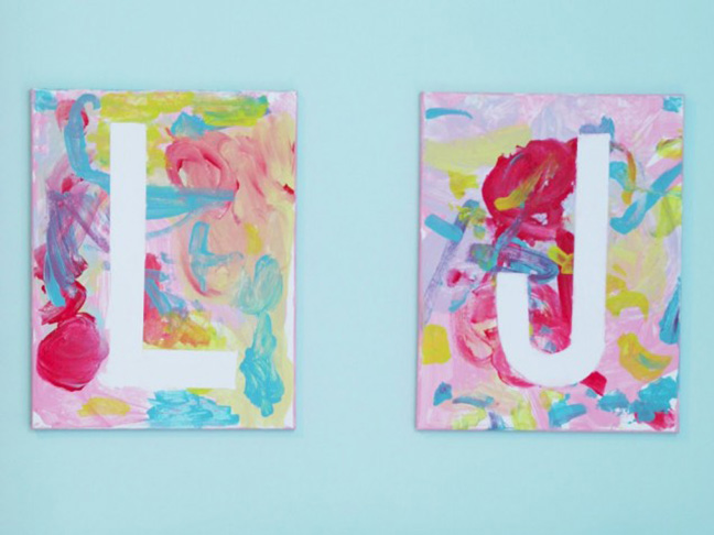 Canvas Letter Art