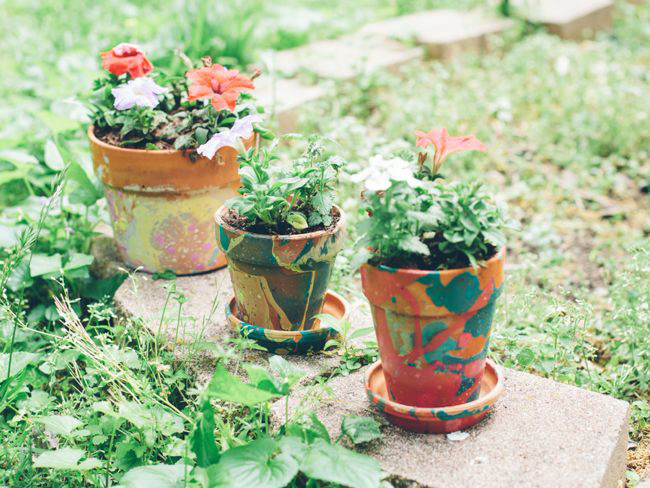 Nail Polish Planters