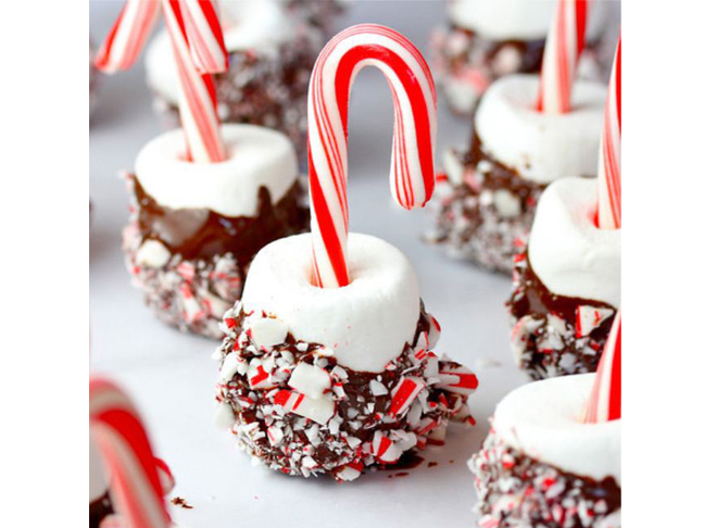 Peppermint Mallow Pops