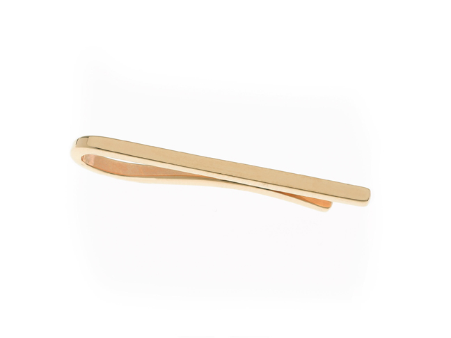 Gold-plated Bobby Pin Tie Clip