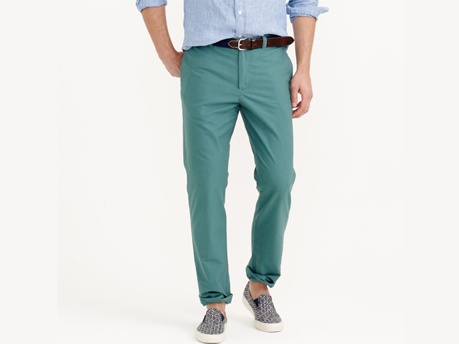 Oxford Cloth Chinos in Frosted Spruce
