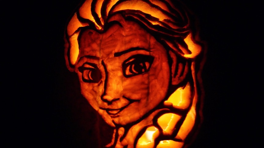 Elsa Scrape Pumpkin