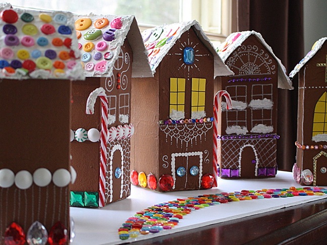 DIY Gingerbread House Village