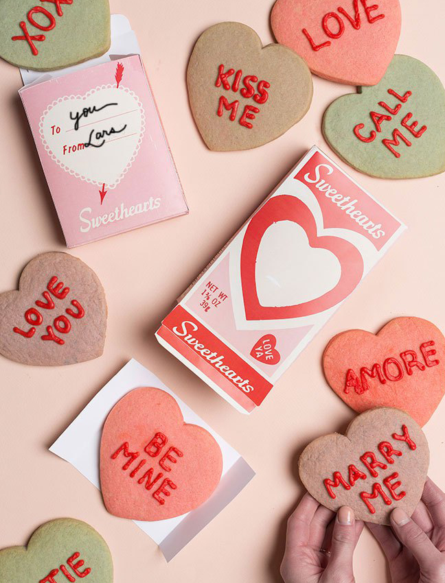 Printable Conversation Hearts Throwback Box