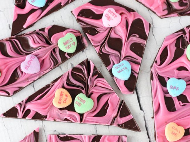 Conversation Heart Bark Recipe