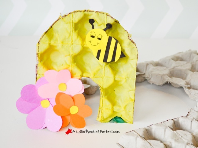 DIY Egg Carton Beehive