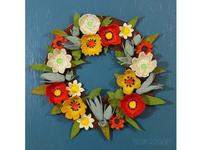 DIY Egg Carton Wreath