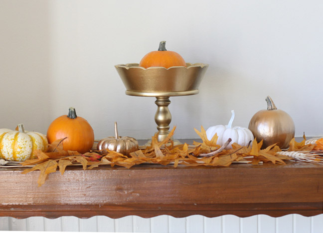 Pumpkin Mantle Décor