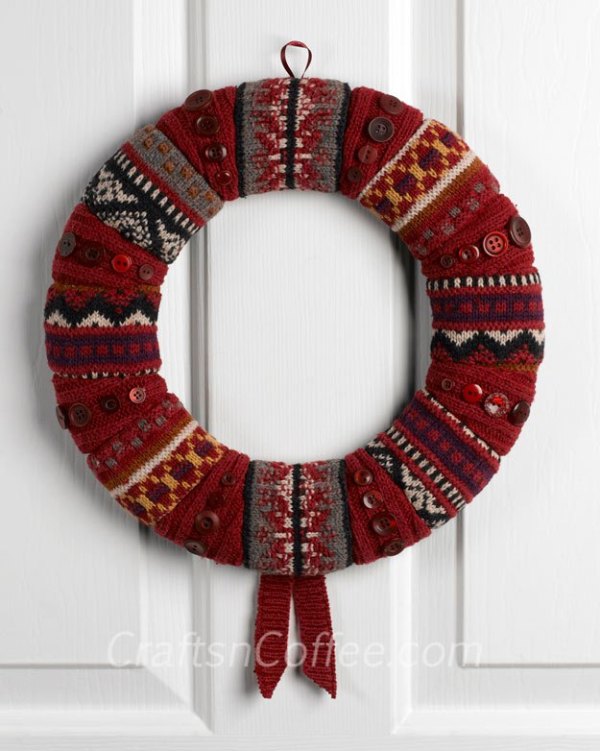 Cozy Sweater Wreath